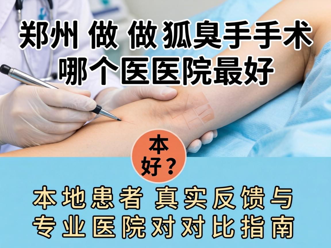 郑州做狐臭手术哪个医院最好？本地患者真实反馈与专业医院对比指南