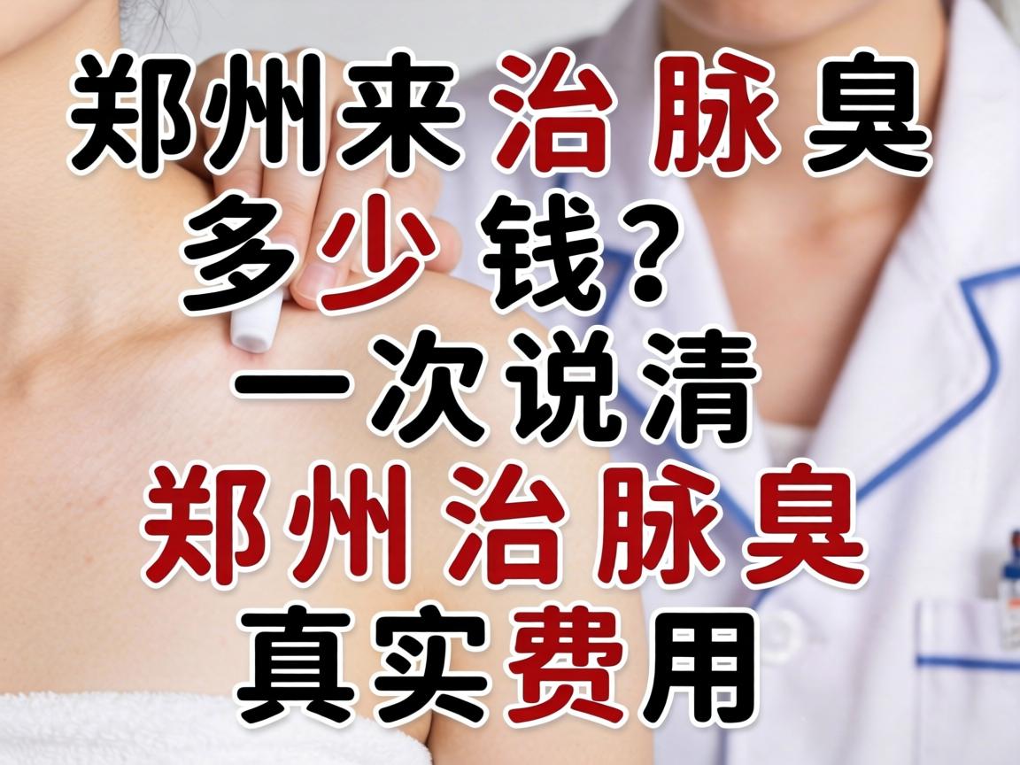 郑州治腋臭多少钱？一次说清郑州治腋臭真实费用