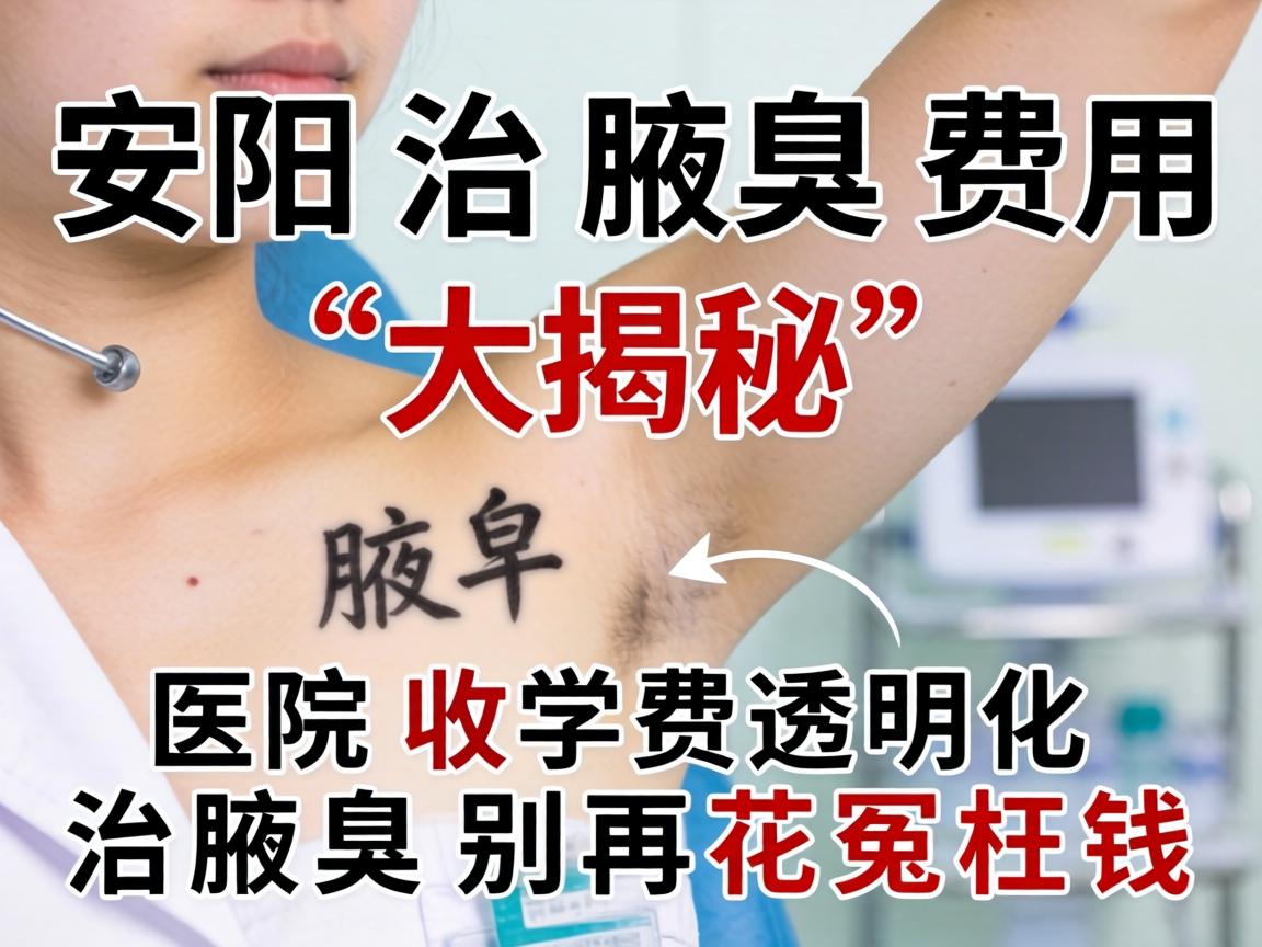 安阳治腋臭费用大揭秘，医院收费透明化，治腋臭别再花冤枉钱