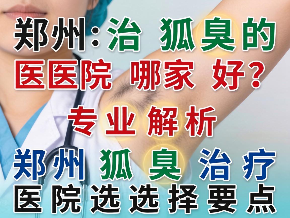 郑州治狐臭的医院哪家好？专业解析郑州狐臭治疗医院选择要点