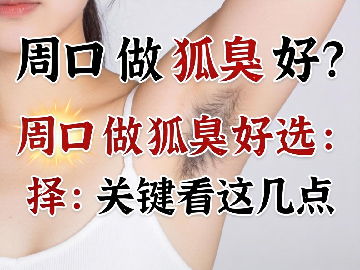 周口做狐臭好？周口做狐臭好选择，关键看这几点