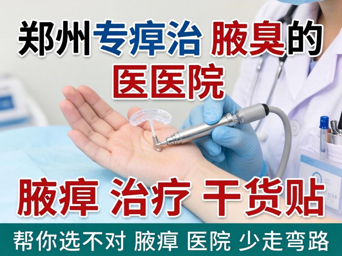 郑州专治腋臭的医院，腋臭治疗干货帖，帮你选对腋臭医院少走弯路