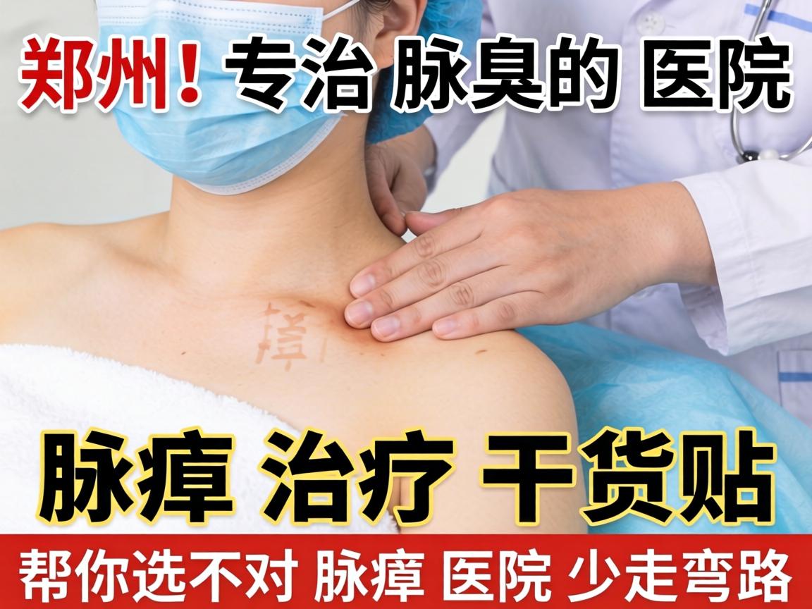 郑州专治腋臭的医院，腋臭治疗干货帖，帮你选对腋臭医院少走弯路