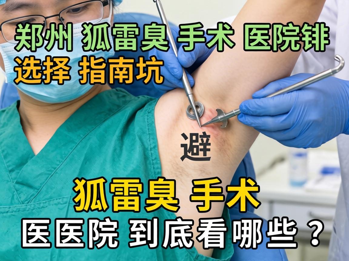 郑州狐臭手术医院选择指南，排雷避坑，狐臭手术医院到底看哪些？