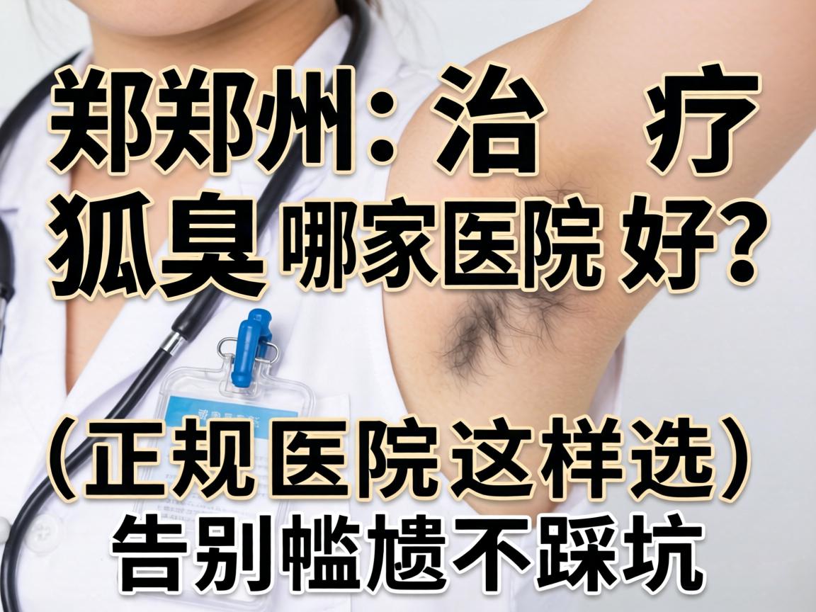 郑州治疗狐臭哪家医院好？正规医院这样选，告别尴尬不踩坑