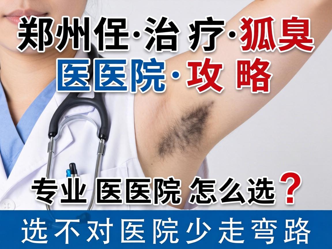 郑州治疗狐臭医院攻略，专业医院怎么选？选对医院少走弯路