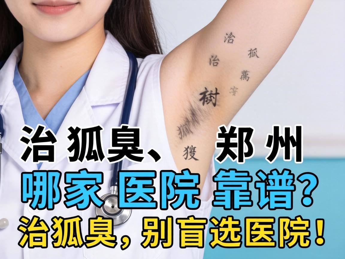 治狐臭，郑州哪家医院靠谱？治狐臭，别盲选医院！