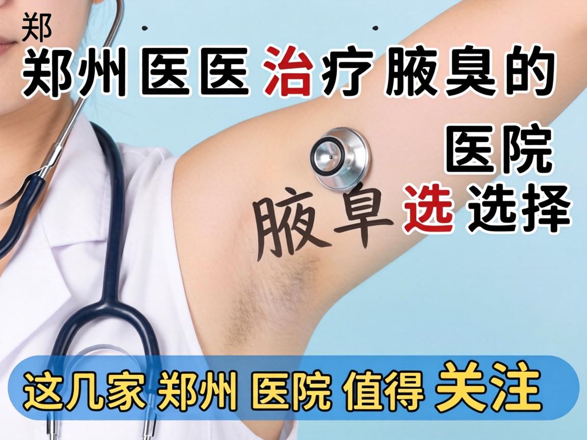 郑州治疗腋臭的医院选择，这几家郑州医院值得关注