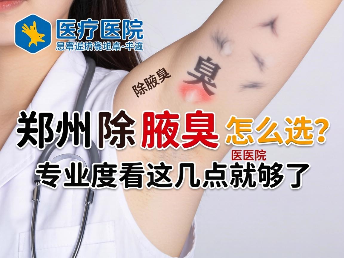郑州除腋臭医院怎么选？除腋臭医院专业度看这几点就够了