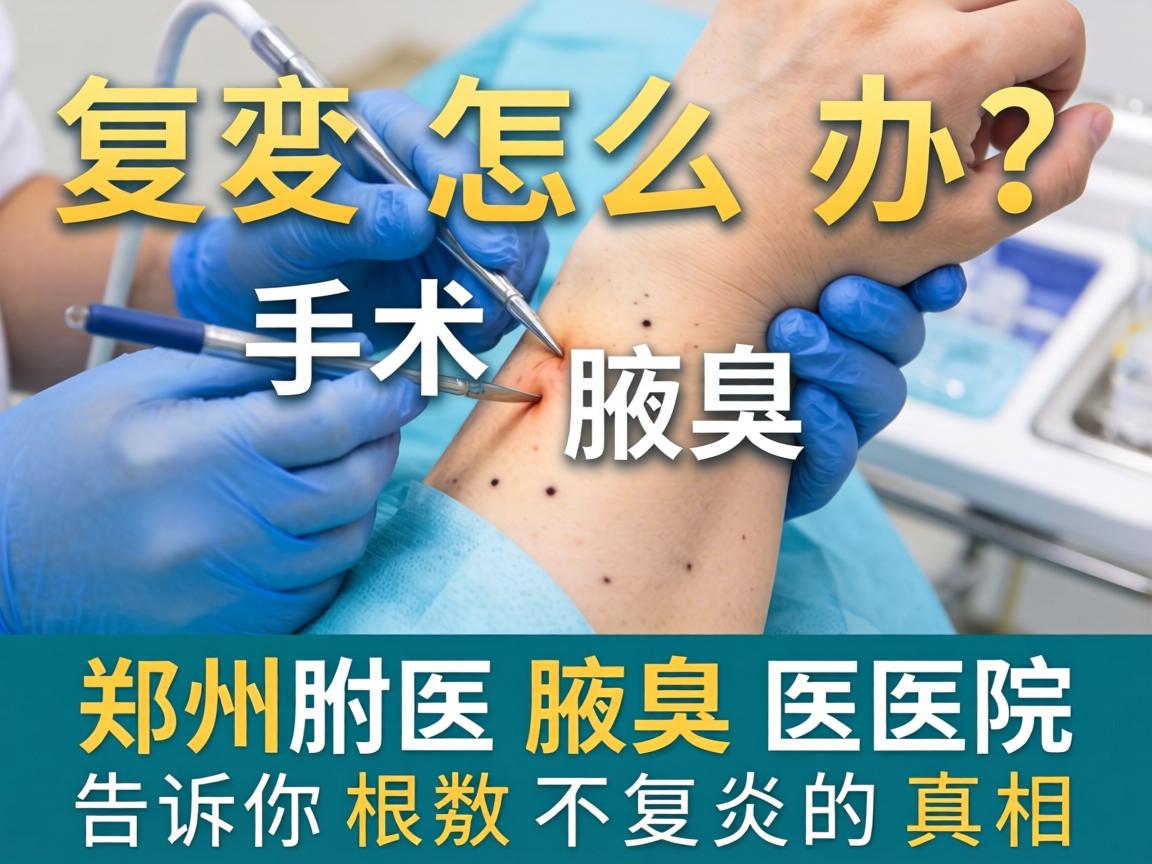 腋臭手术复发怎么办？郑州附医腋臭医院告诉你根治不复发的真相