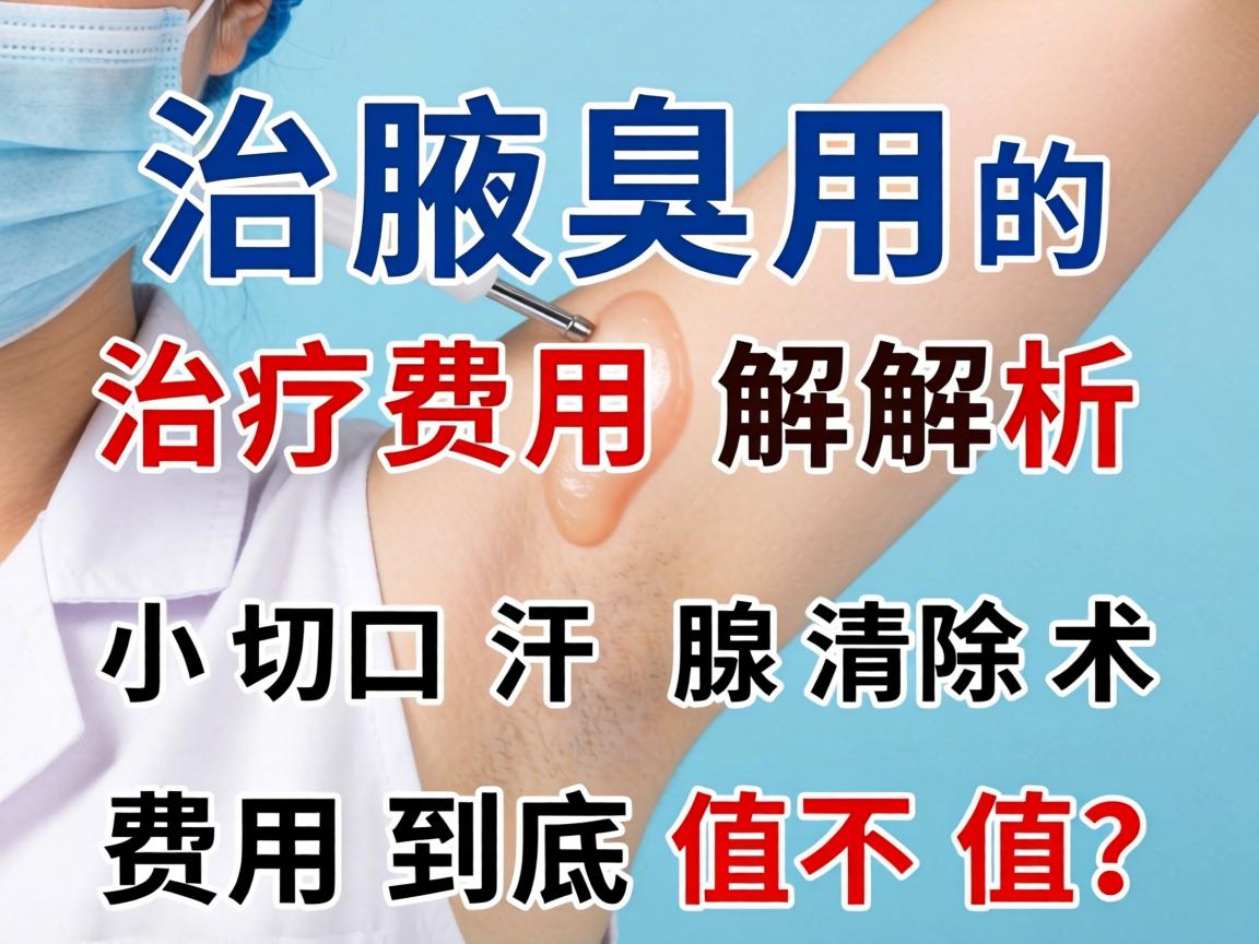 腋臭治疗费用解析 小切口汗腺清除术的费用到底值不值？
