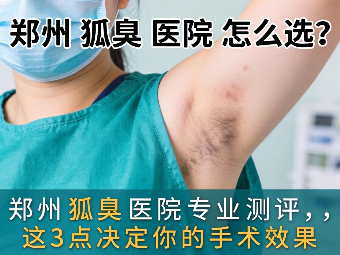 郑州狐臭医院怎么选？郑州狐臭医院专业测评，这3点决定你的手术效果