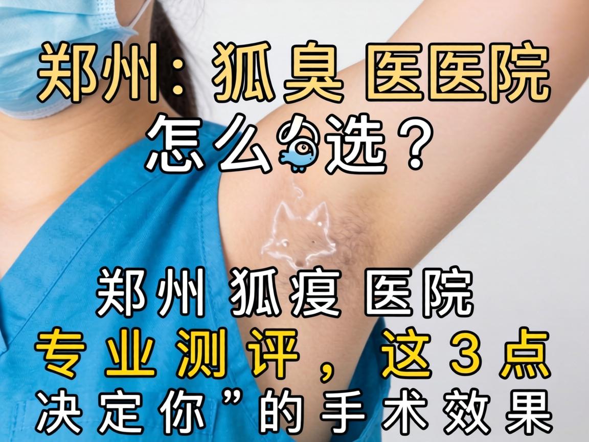 郑州狐臭医院怎么选？郑州狐臭医院专业测评，这3点决定你的手术效果