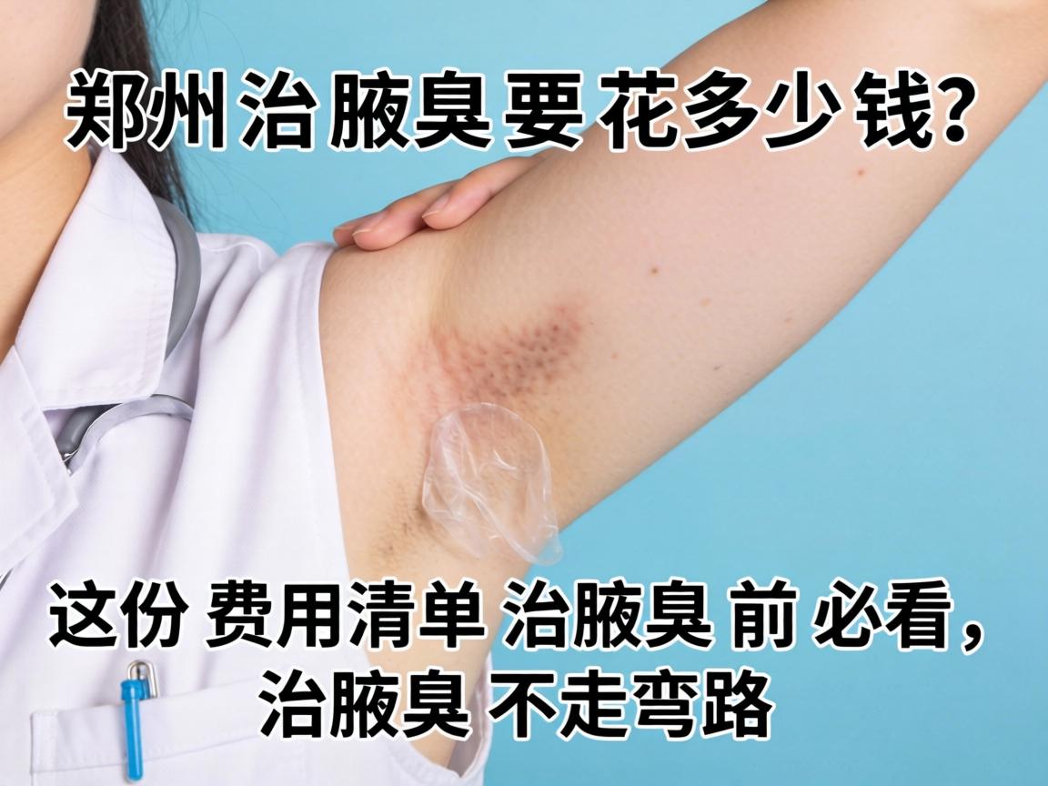 郑州治腋臭要花多少钱?这份费用清单治腋臭前必看,治腋臭不走弯路 郑州治腋臭要花多少钱?这份费用清单治腋臭前必看,治腋臭不走弯路