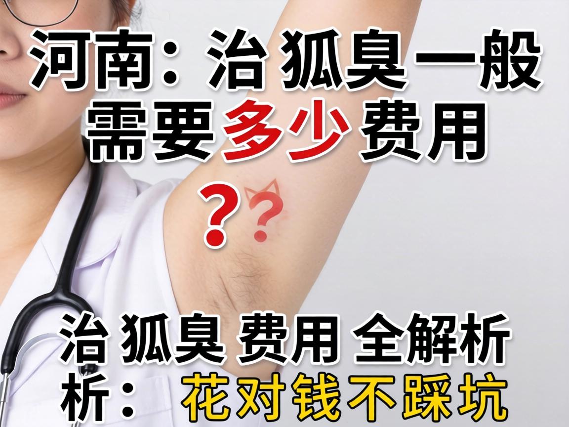 河南治狐臭一般需要多少费用？治狐臭费用全解析，花对钱不踩坑