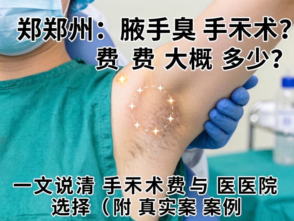 郑州腋臭手术费大概多少？一文说清手术费与医院选择（附真实案例）