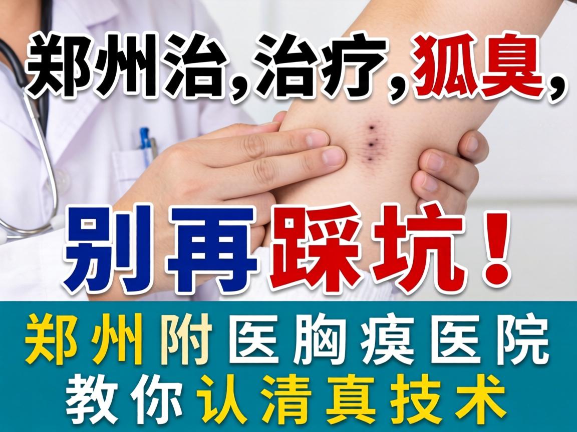 郑州治疗狐臭，别再踩坑！郑州附医腋臭医院教你认清真技术