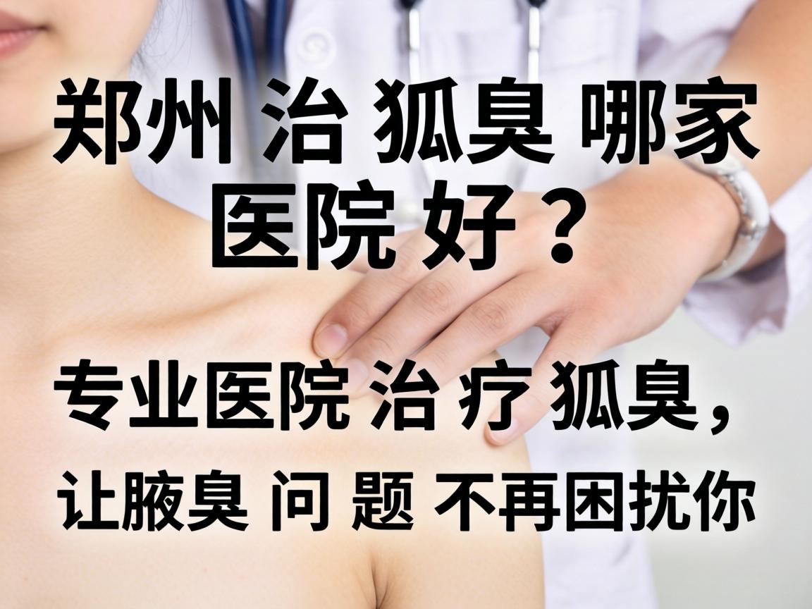 郑州治狐臭哪家医院好？专业医院治疗狐臭，让腋臭问题不再困扰你
