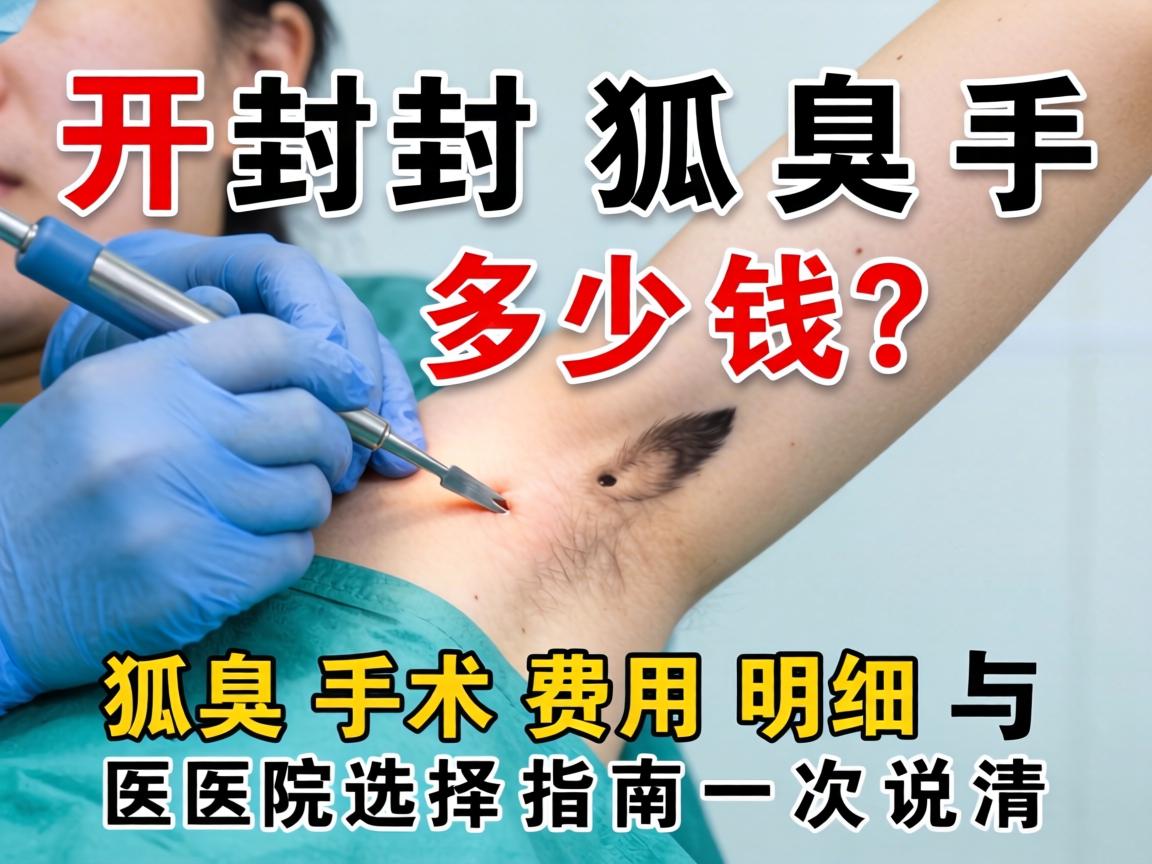 开封狐臭手术多少钱？狐臭手术费用明细与医院选择指南一次说清