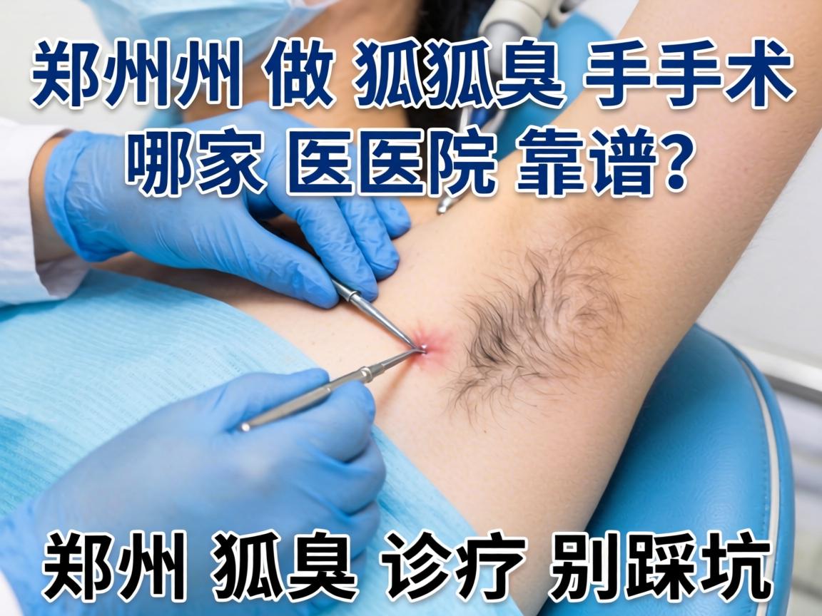 郑州做狐臭手术，哪家医院靠谱？郑州狐臭诊疗别踩坑