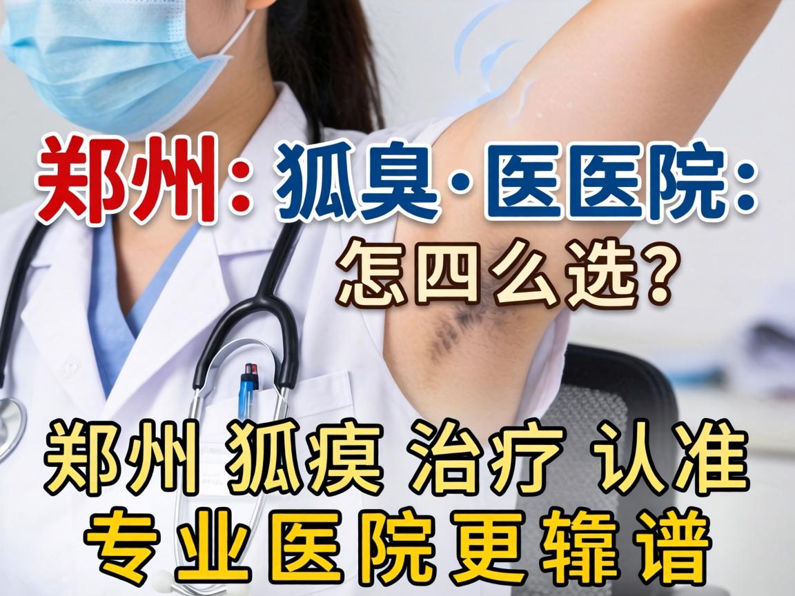 郑州狐臭医院怎么选？郑州狐臭治疗认准专业医院更靠谱