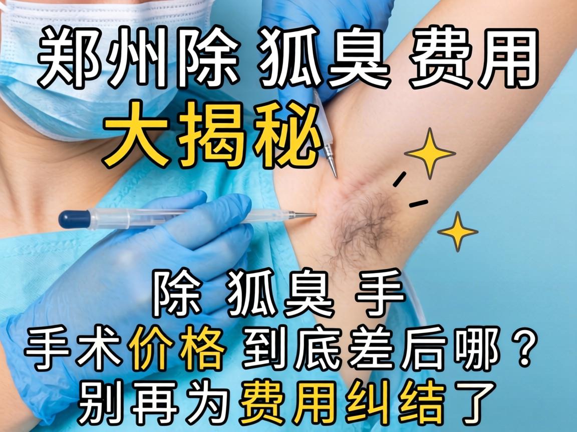 郑州除狐臭费用大揭秘,除狐臭手术价格到底差在哪?别再为费用纠结了 郑州除狐臭费用大揭秘,除狐臭手术价格到底差在哪?别再为费用纠结了