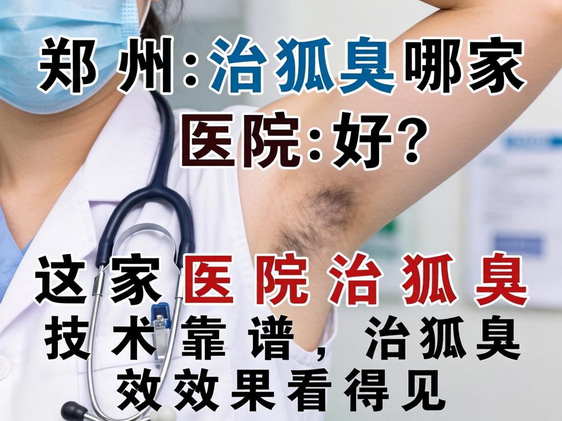 郑州治狐臭哪家医院好？这家医院治狐臭技术靠谱，治狐臭效果看得见