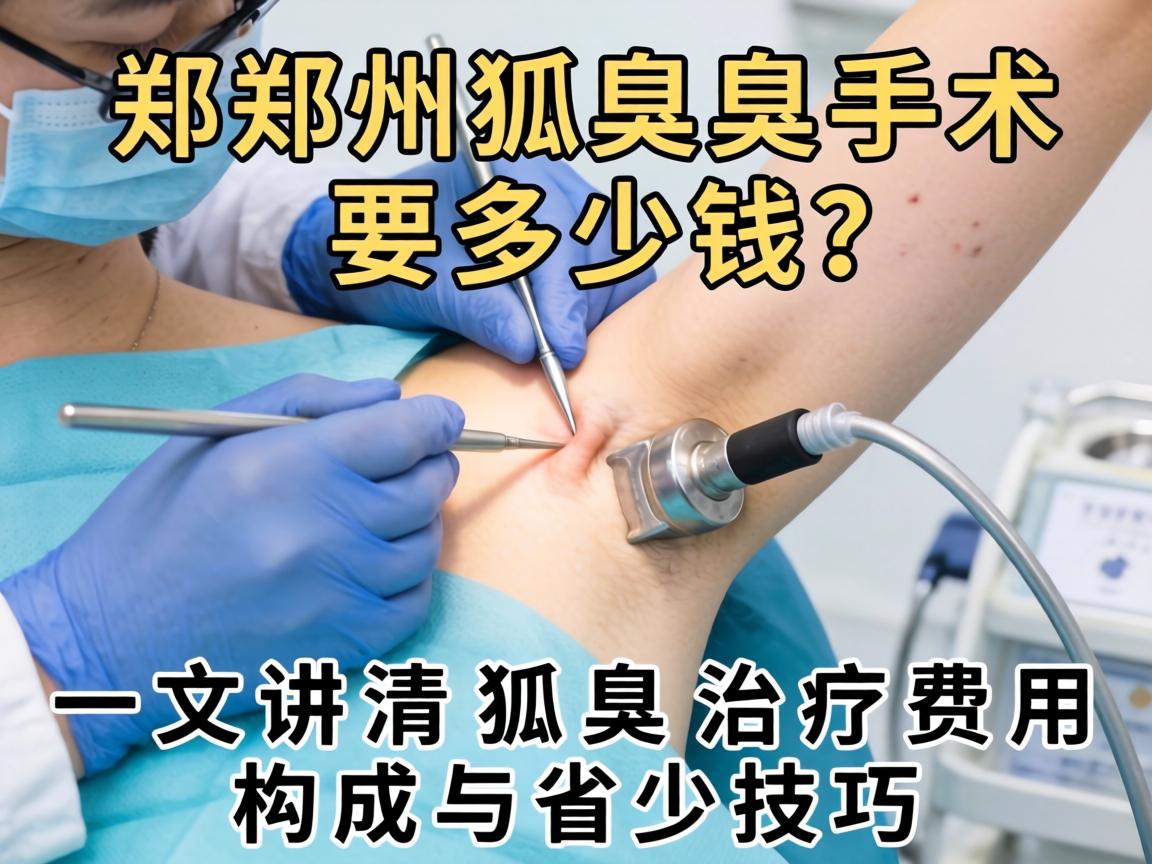郑州狐臭手术要多少钱？一文讲清狐臭治疗费用构成与省钱技巧