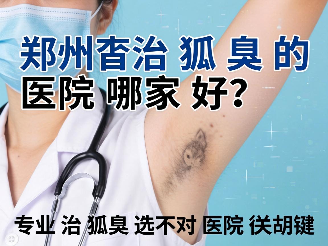 郑州治狐臭的医院哪家好？专业治狐臭选对医院很关键