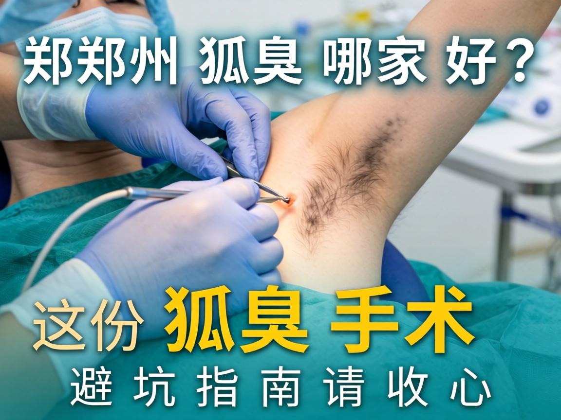 郑州狐臭手术哪家好？这份狐臭手术避坑指南请收好