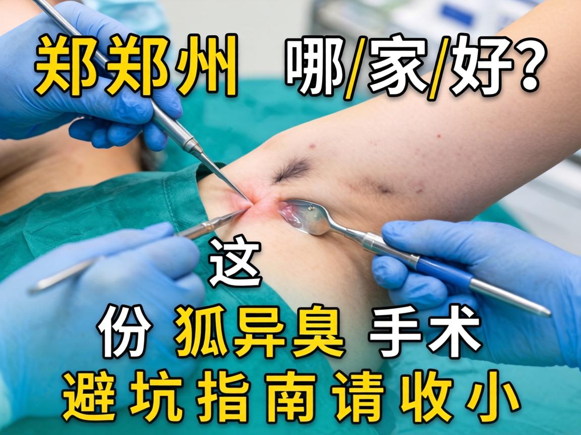 郑州狐臭手术哪家好？这份狐臭手术避坑指南请收好