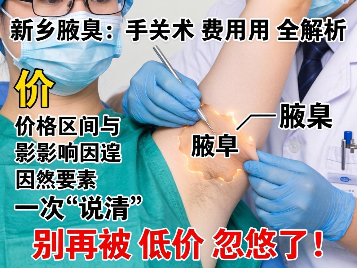 新乡腋臭手术费用全解析，价格区间与影响因素一次说清，别再被低价忽悠了！