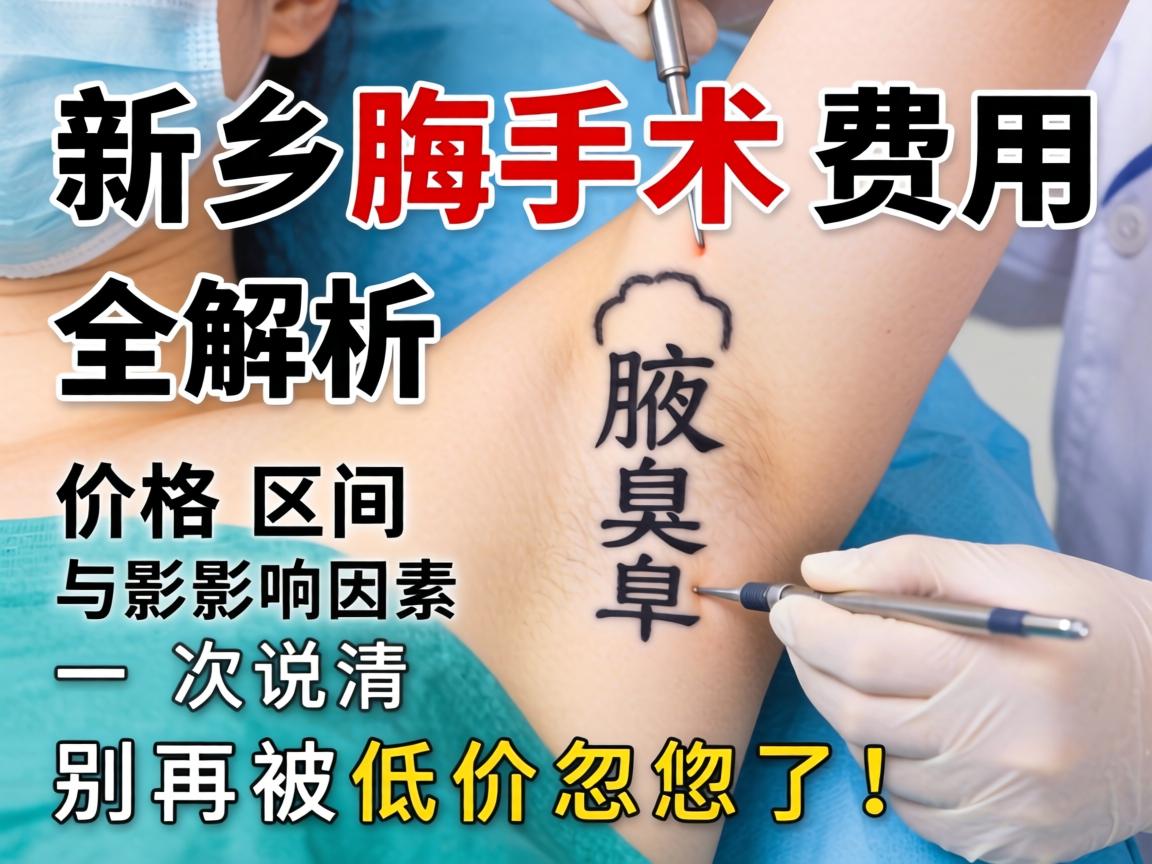 新乡腋臭手术费用全解析，价格区间与影响因素一次说清，别再被低价忽悠了！