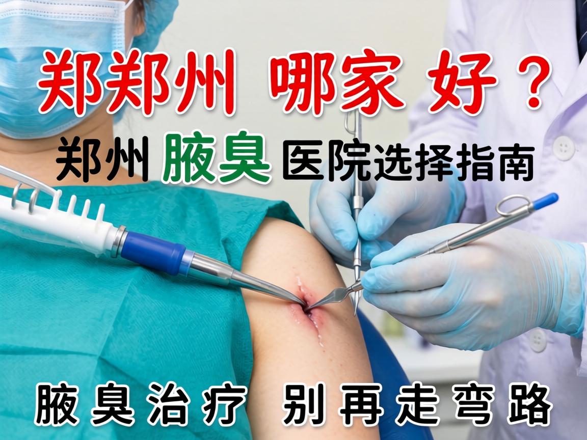 郑州腋臭手术哪家好？郑州腋臭医院选择指南，腋臭治疗别再走弯路