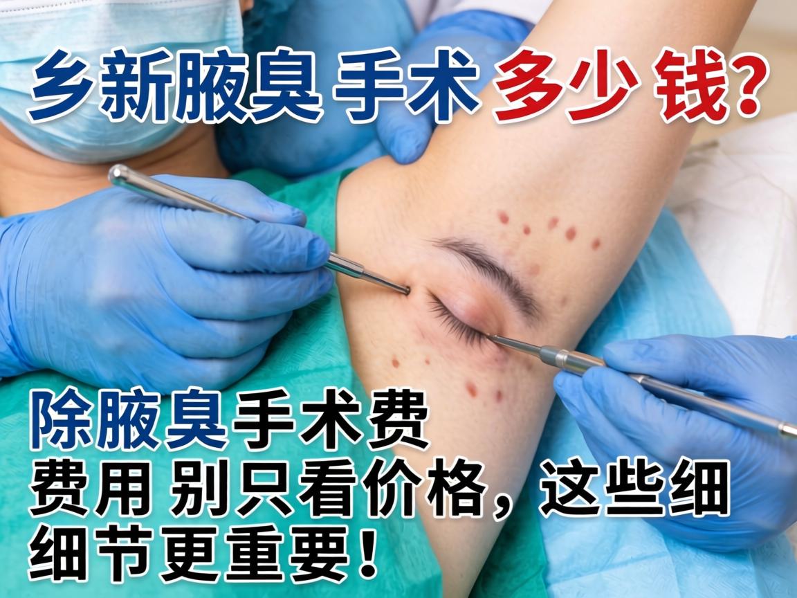 新乡除腋臭手术多少钱?除腋臭手术费用别只看价格,这些细节更重要! 新乡除腋臭手术多少钱?除腋臭手术费用别只看价格,这些细节更重要!
