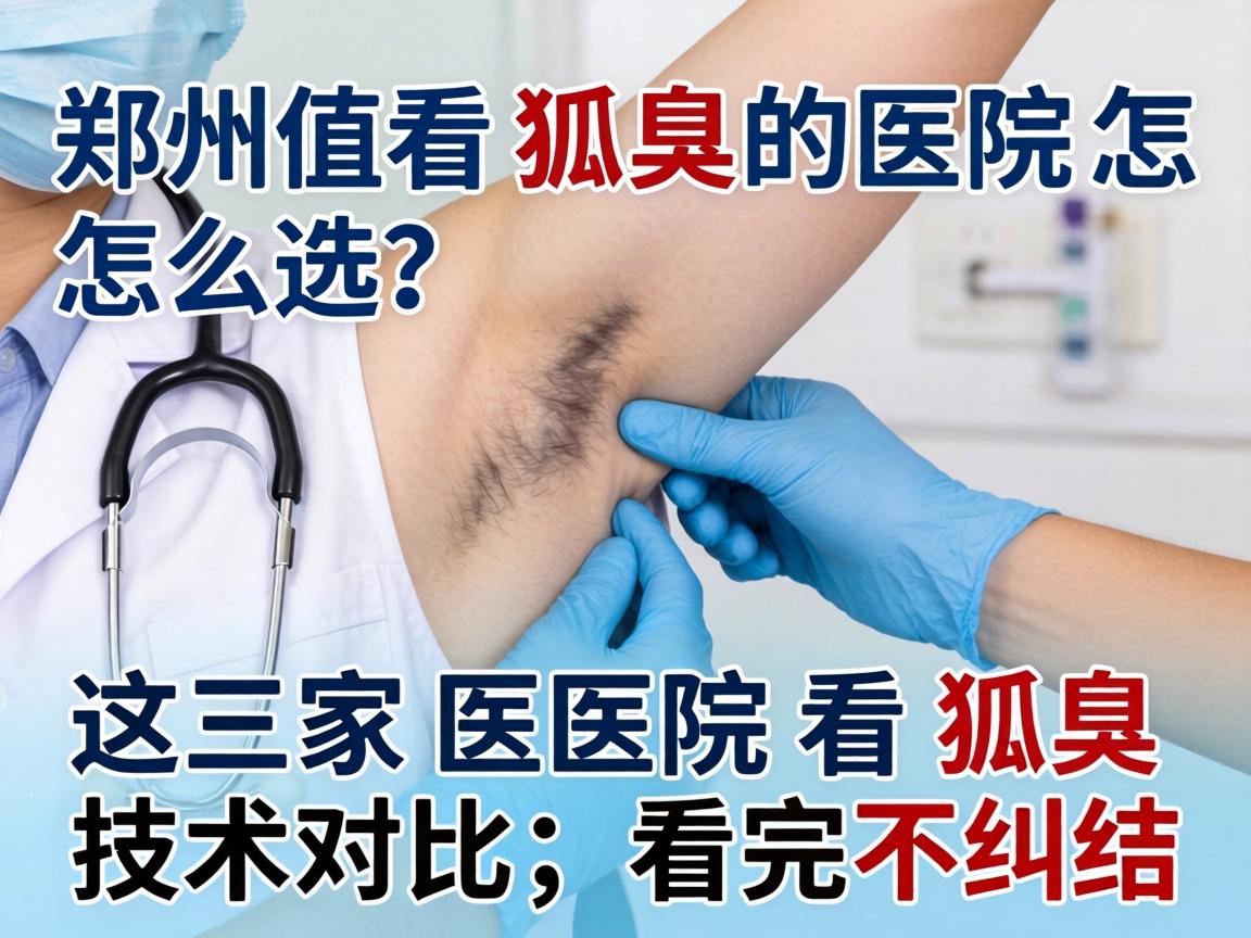 郑州看狐臭医院怎么选?这三家医院看狐臭技术对比,看完不纠结 郑州看狐臭医院怎么选?这三家医院看狐臭技术对比,看完不纠结