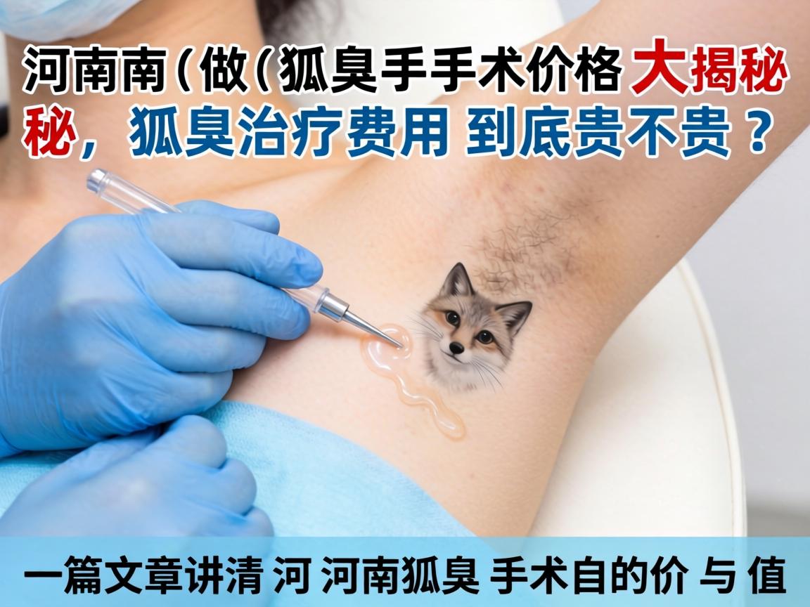 河南做狐臭手术价格大揭秘，狐臭治疗费用到底贵不贵？一篇文章讲清河南狐臭手术的价与值