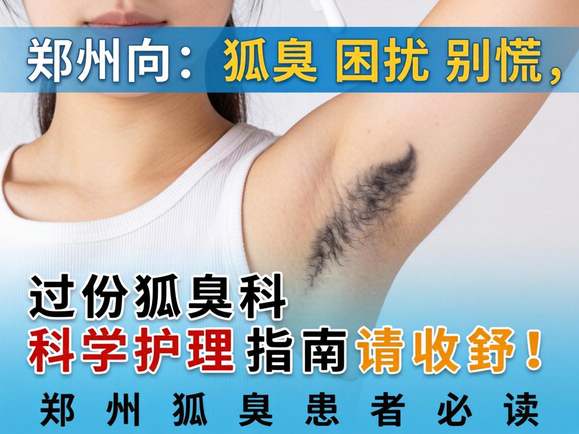 郑州狐臭困扰别慌，这份狐臭科学护理指南请收好！郑州狐臭患者必读