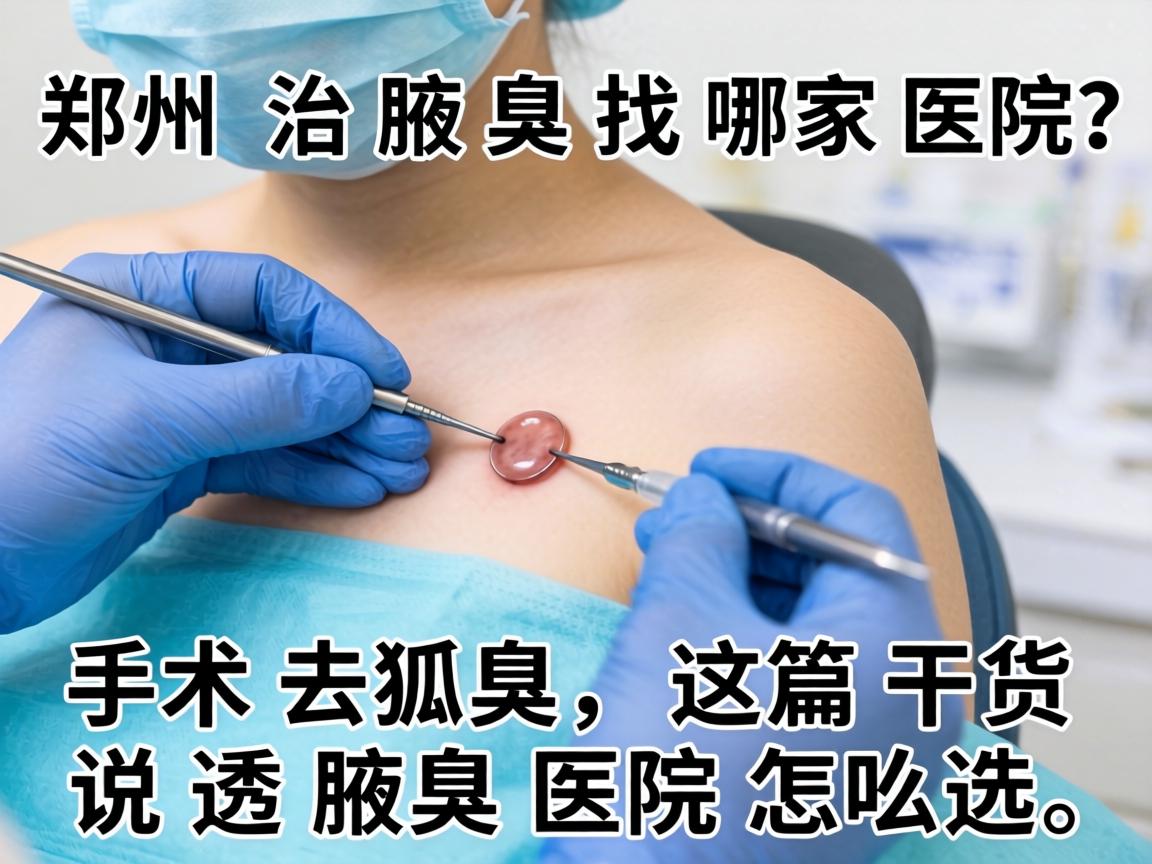 郑州治腋臭找哪家医院？手术去狐臭，这篇干货说透腋臭医院怎么选