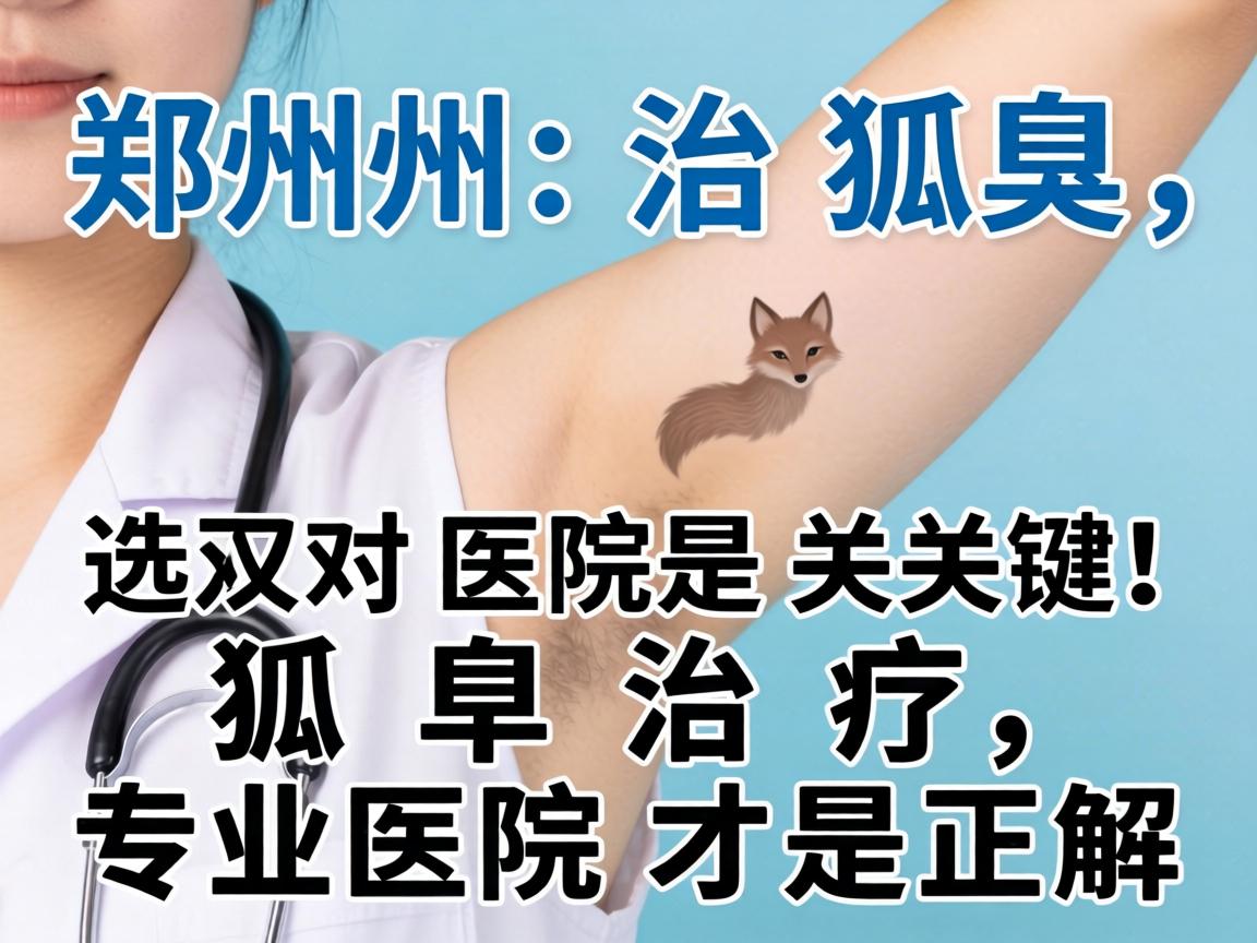 郑州治狐臭,选对医院是关键!狐臭治疗,专业医院才是正解 郑州治狐臭,选对医院是关键!狐臭治疗,专业医院才是正解