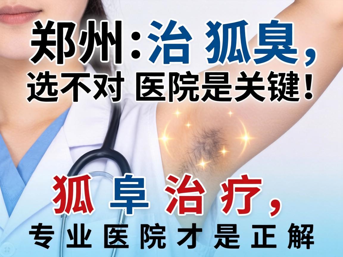 郑州治狐臭,选对医院是关键!狐臭治疗,专业医院才是正解 郑州治狐臭,选对医院是关键!狐臭治疗,专业医院才是正解