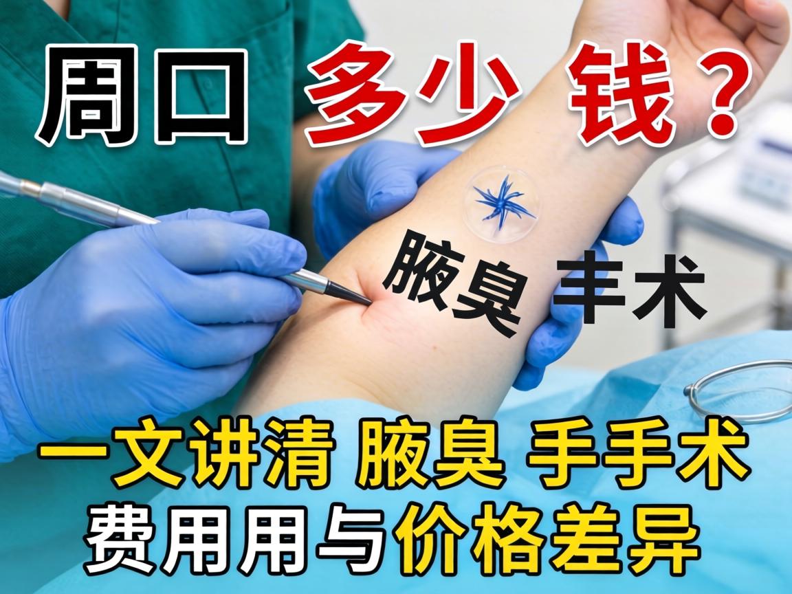 周口腋臭手术多少钱?一文讲清腋臭手术费用与价格差异 周口腋臭手术多少钱?一文讲清腋臭手术费用与价格差异