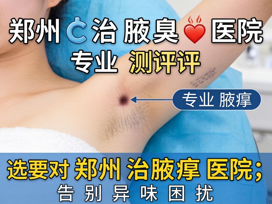 郑州治腋臭医院专业测评，选对郑州治腋臭医院，告别异味困扰