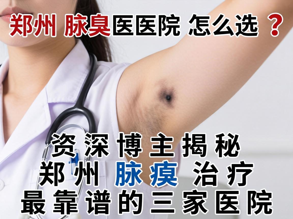郑州腋臭医院怎么选？资深博主揭秘郑州腋臭治疗最靠谱的三家医院