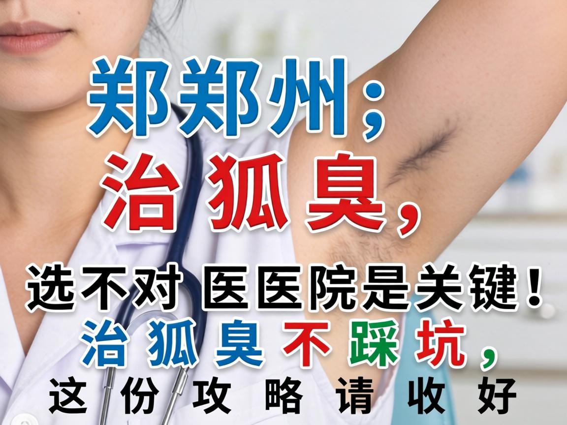 郑州治狐臭，选对医院是关键！治狐臭不踩坑，这份攻略请收好