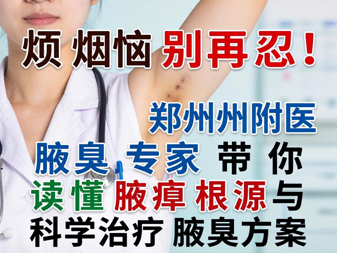 腋臭烦恼别再忍！郑州附医腋臭专家带你读懂腋臭根源与科学治疗腋臭方案
