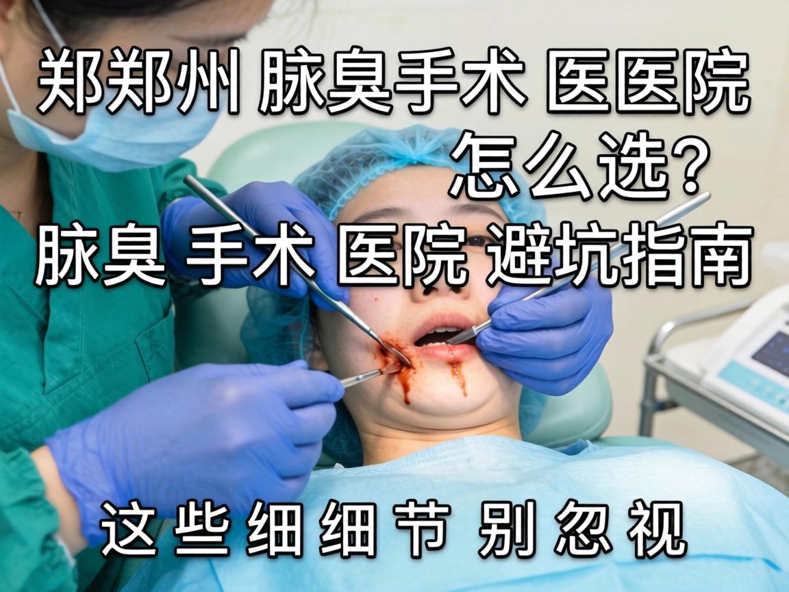 郑州腋臭手术医院怎么选？腋臭手术医院避坑指南，这些细节别忽视