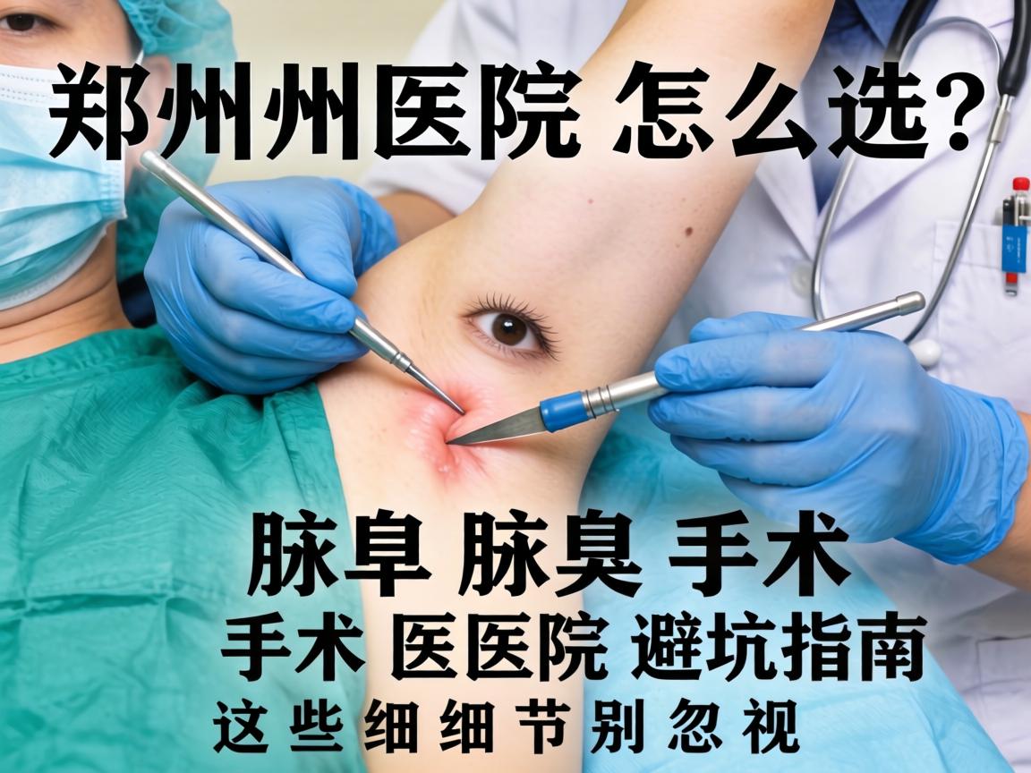 郑州腋臭手术医院怎么选？腋臭手术医院避坑指南，这些细节别忽视