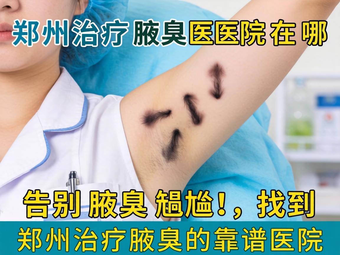 郑州治疗腋臭医院在哪？告别腋臭尴尬，找到郑州治疗腋臭的靠谱医院