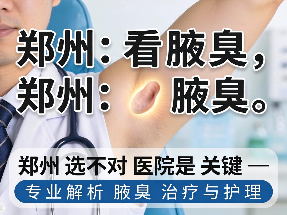 郑州看腋臭，郑州选对医院是关键—专业解析腋臭治疗与护理